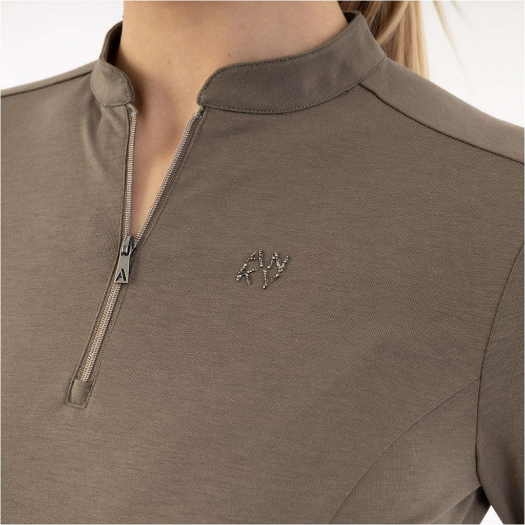 ANKY Maglia a Maniche Lunghe Zip Up ATC261203 Bungee Cord