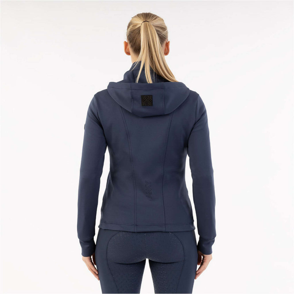 ANKY Felpa con cappuccio e zip Hooded Tech ATC251101 Indaco dell'umore