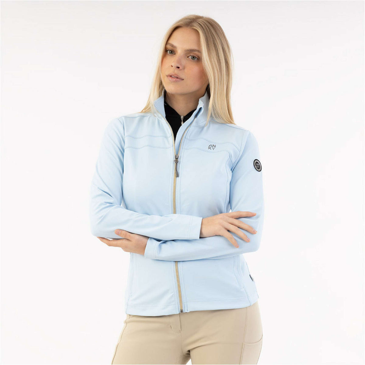 ANKY Felpa con cappuccio e zip Sub Layer ATC261103 Nantucket Breeze