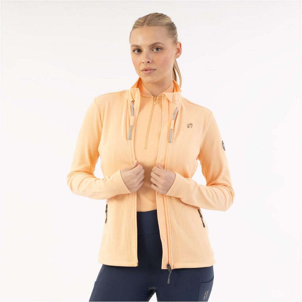 ANKY Felpa con cappuccio e zip Jersey ATC261105 Peach Fuzz
