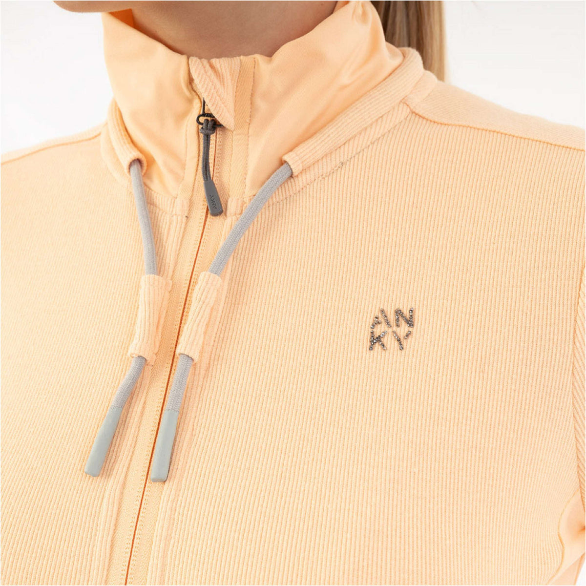 ANKY Felpa con cappuccio e zip Jersey ATC261105 Peach Fuzz