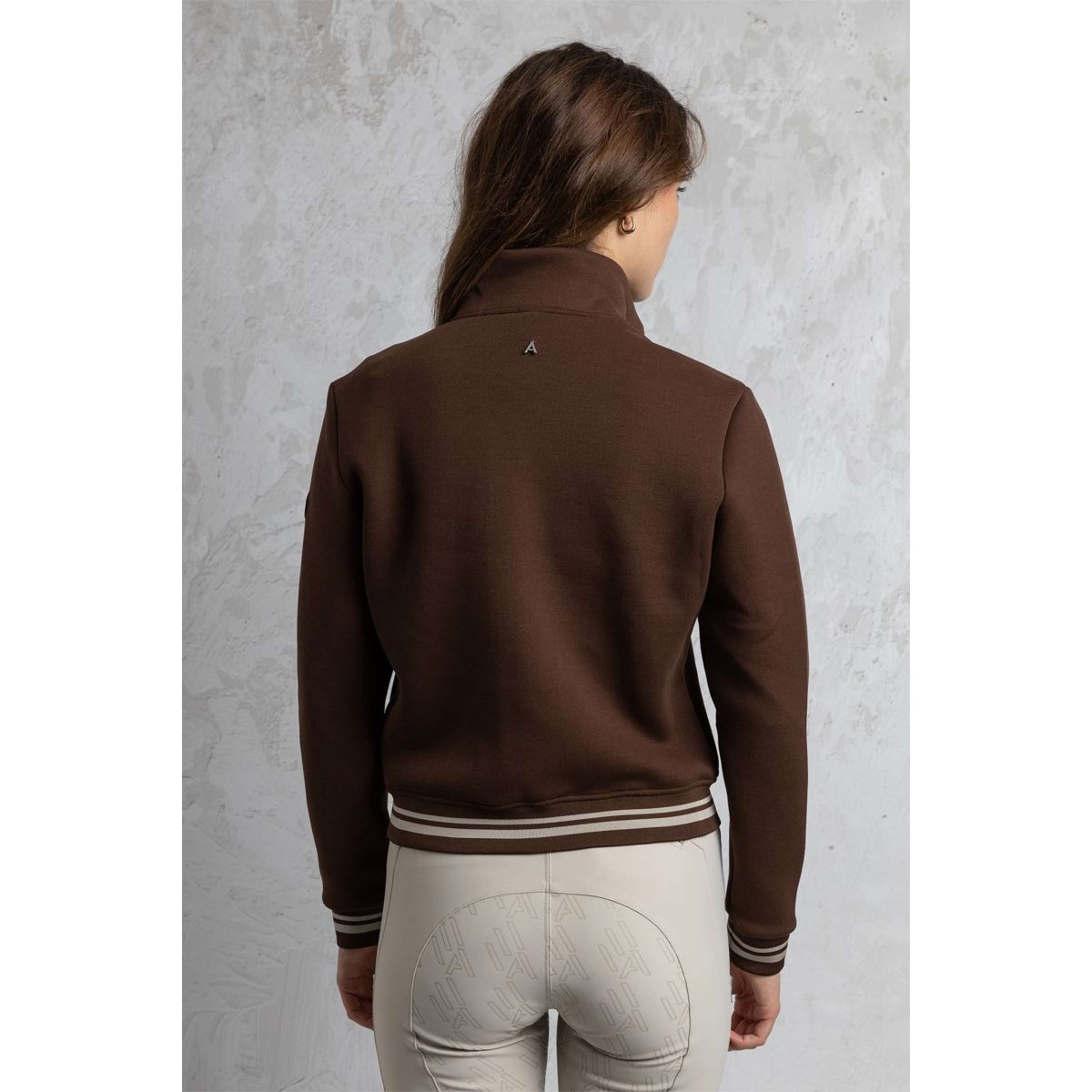 ANKY Felpa con cappuccio e zip ATC262105 Chestnut