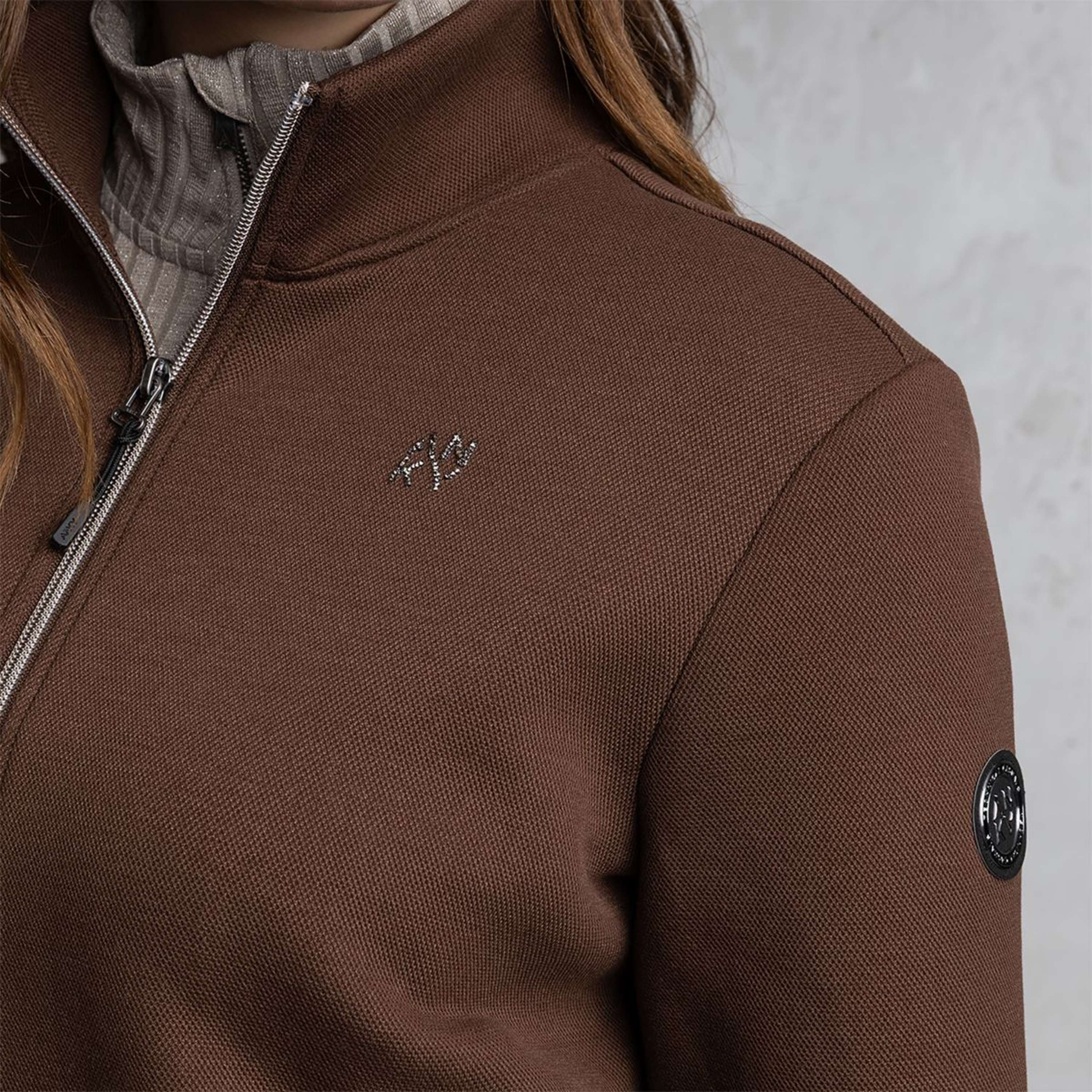 ANKY Felpa con cappuccio e zip ATC262105 Chestnut