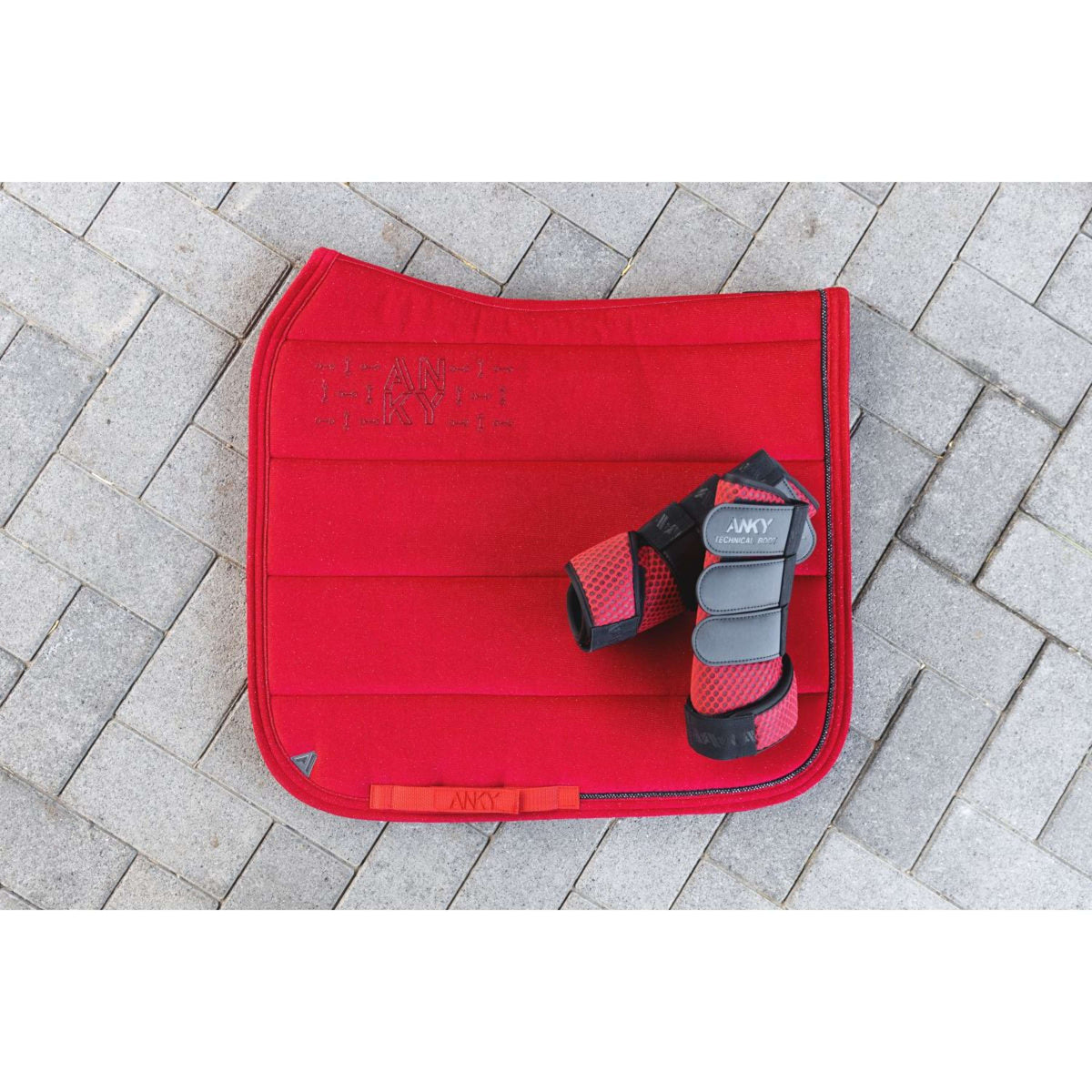 ANKY Sottosella AW25 Velvet Dressage Equestrian Red