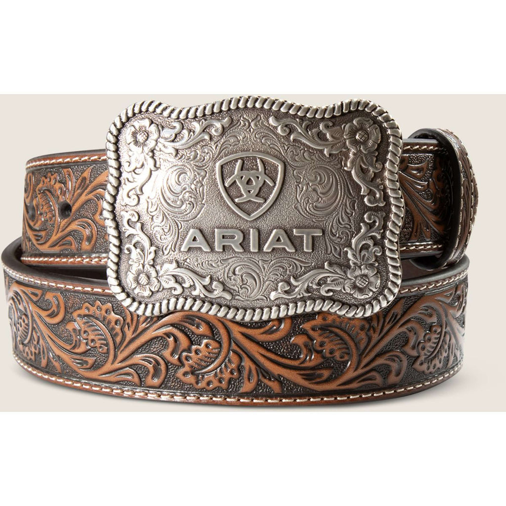Ariat Cintura Cow Buckle Uomini Nero