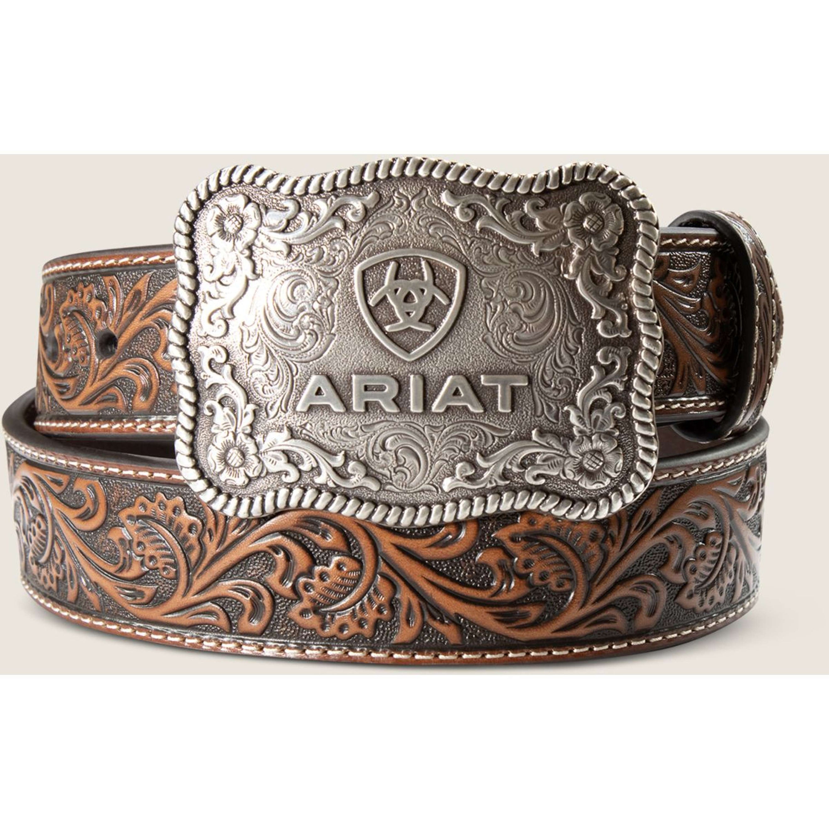 Ariat Cintura Cow Buckle Uomini Nero Ariat Cintura Cow Buckle Uomini Nero
