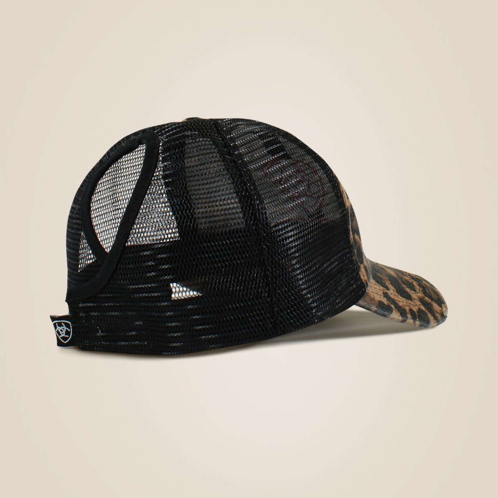 Ariat Cappello Embellished Logo Cheetah Print Donne Nero