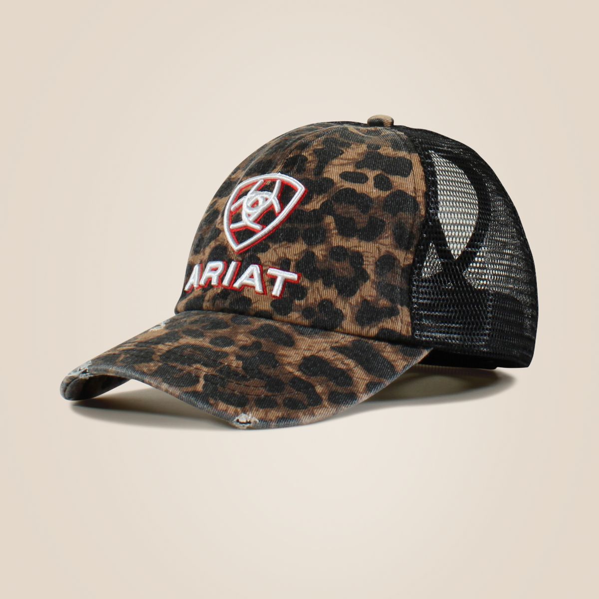 Ariat Cappello Embellished Logo Cheetah Print Donne Nero