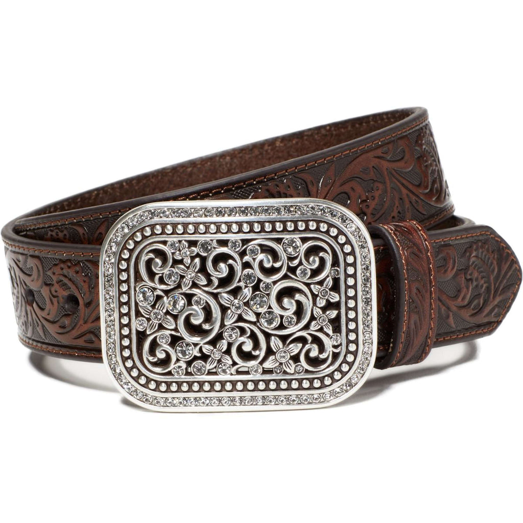 Ariat Cintura Rhinestone Fillagree Marrone