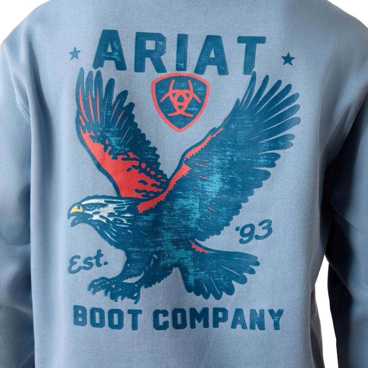 Ariat Maglione Freedom Eagle Uomini Light Denim