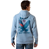 Ariat Maglione Freedom Eagle Uomini Light Denim