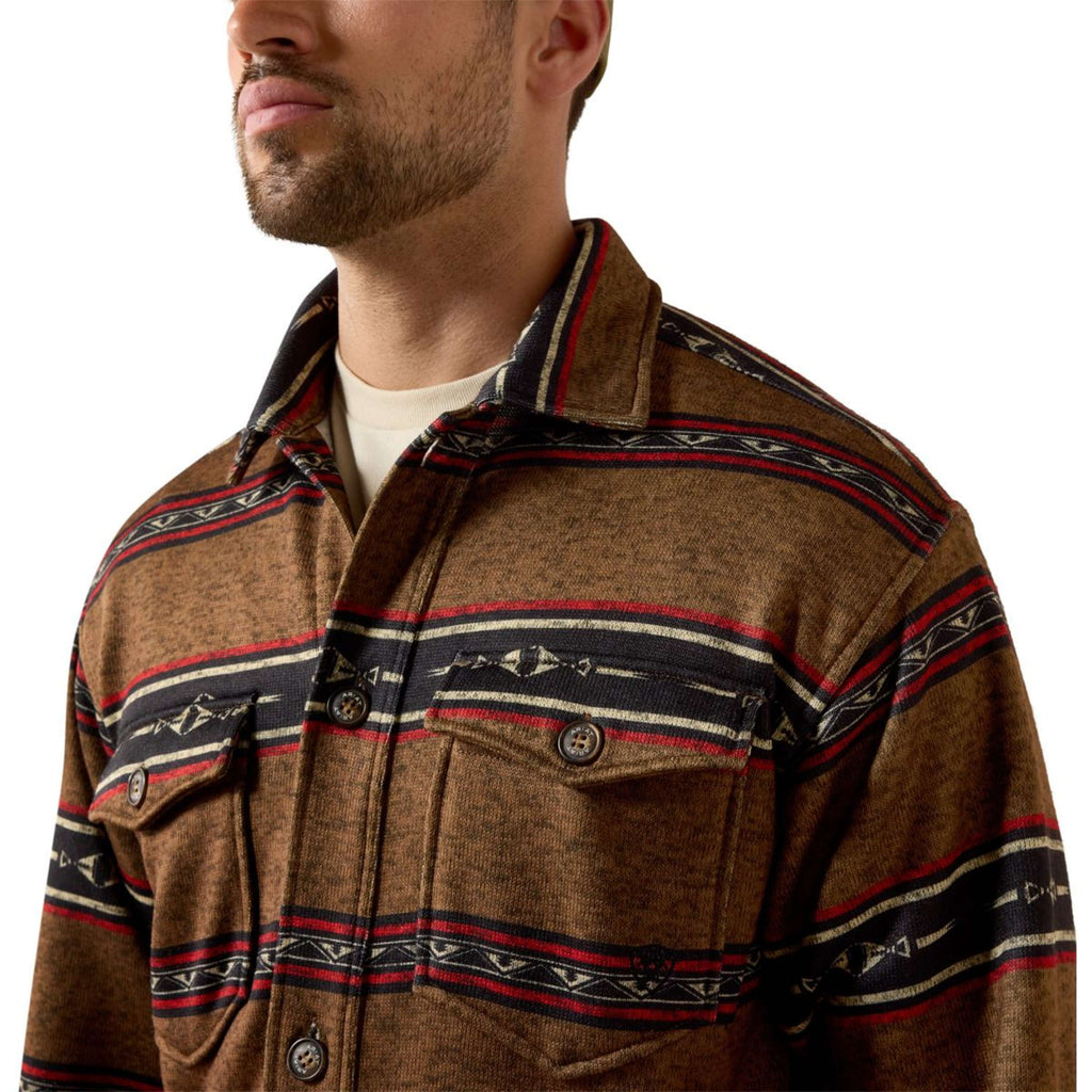 Ariat Blusa Caldwell Uomini Toffee Serape
