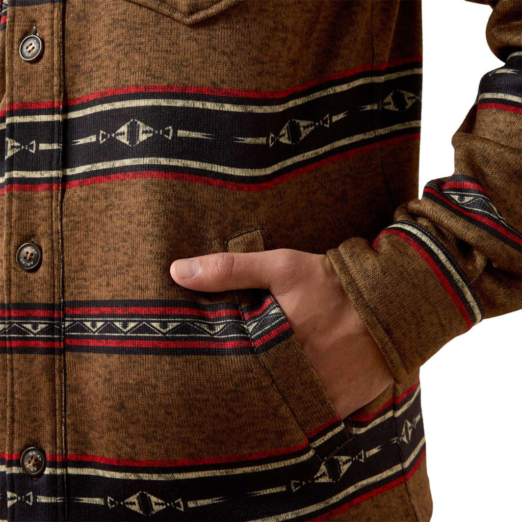 Ariat Blusa Caldwell Uomini Toffee Serape