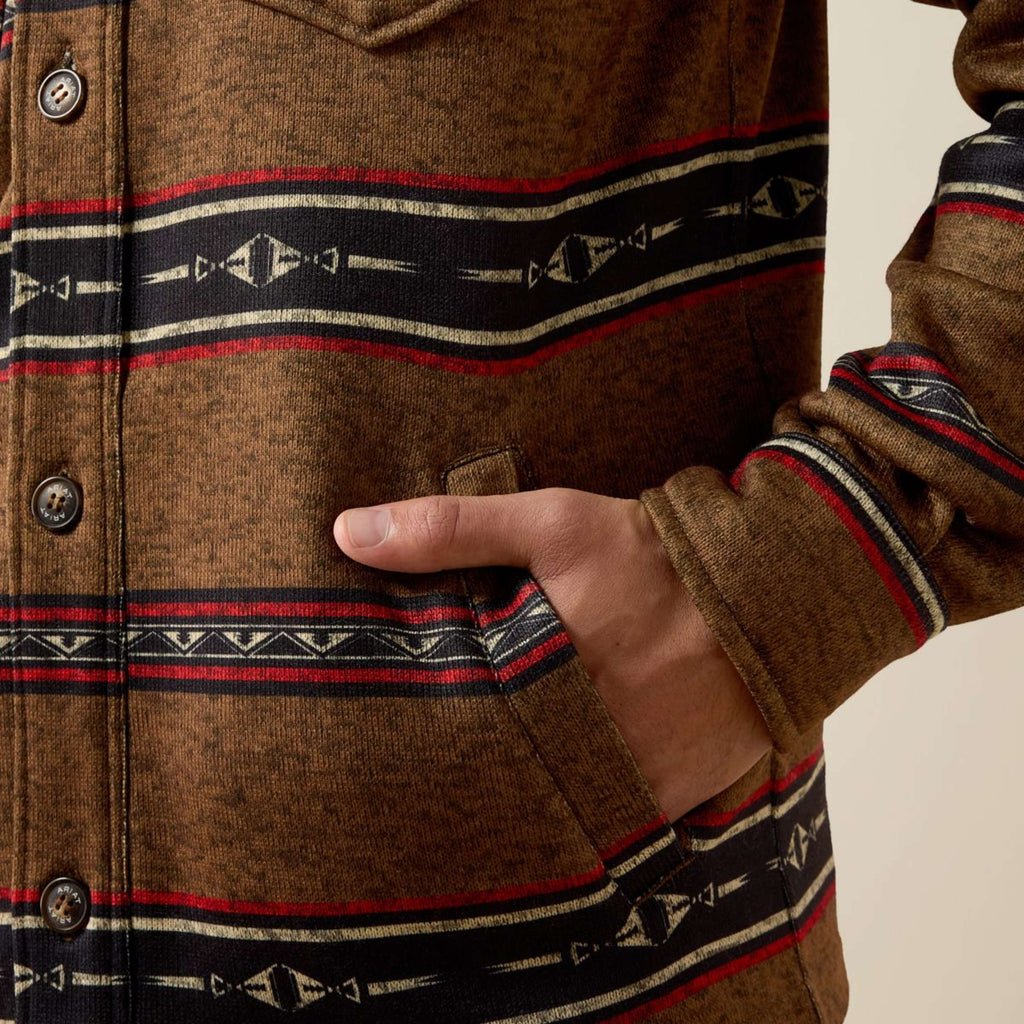 Ariat Blusa Caldwell Uomini Toffee Serape