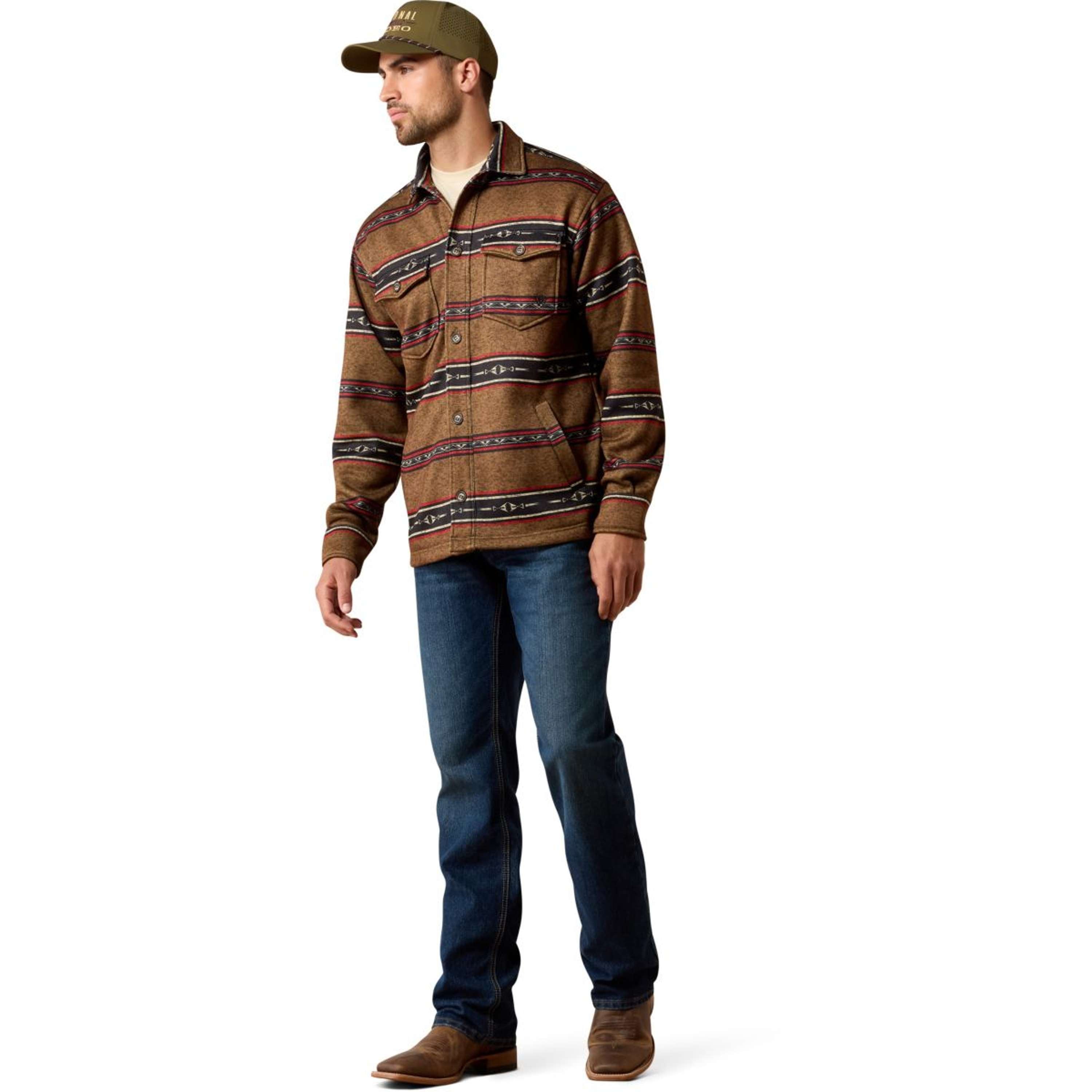 Ariat Blusa Caldwell Uomini Toffee Serape