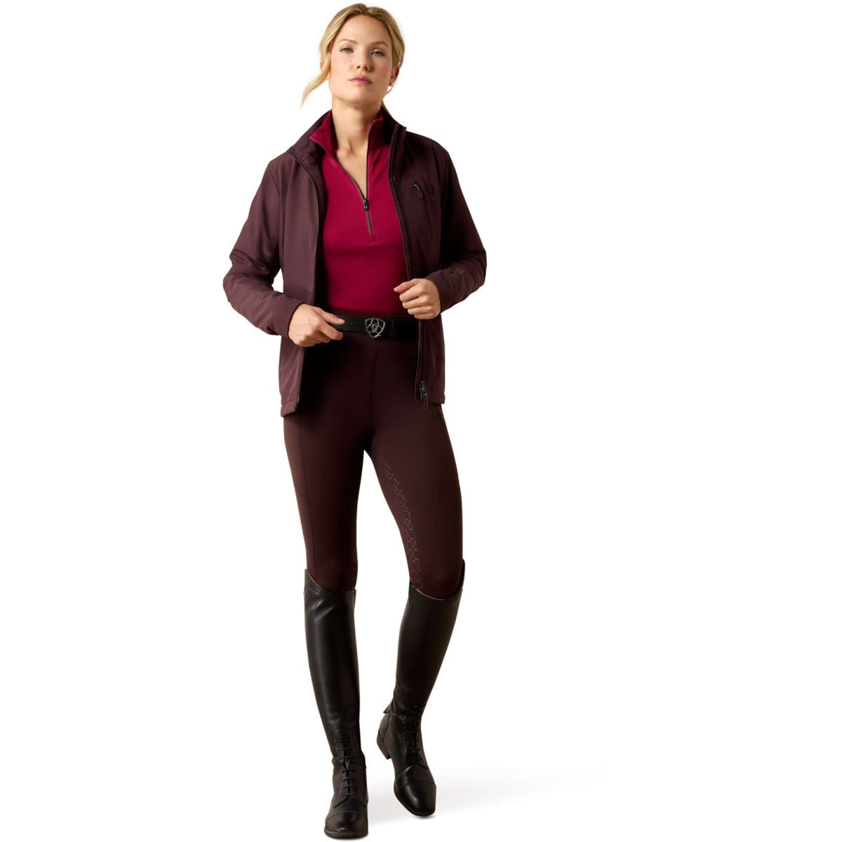 Ariat Leggings da equitazione riscaldanti Venure 2.0 Donne Chocolate Plum