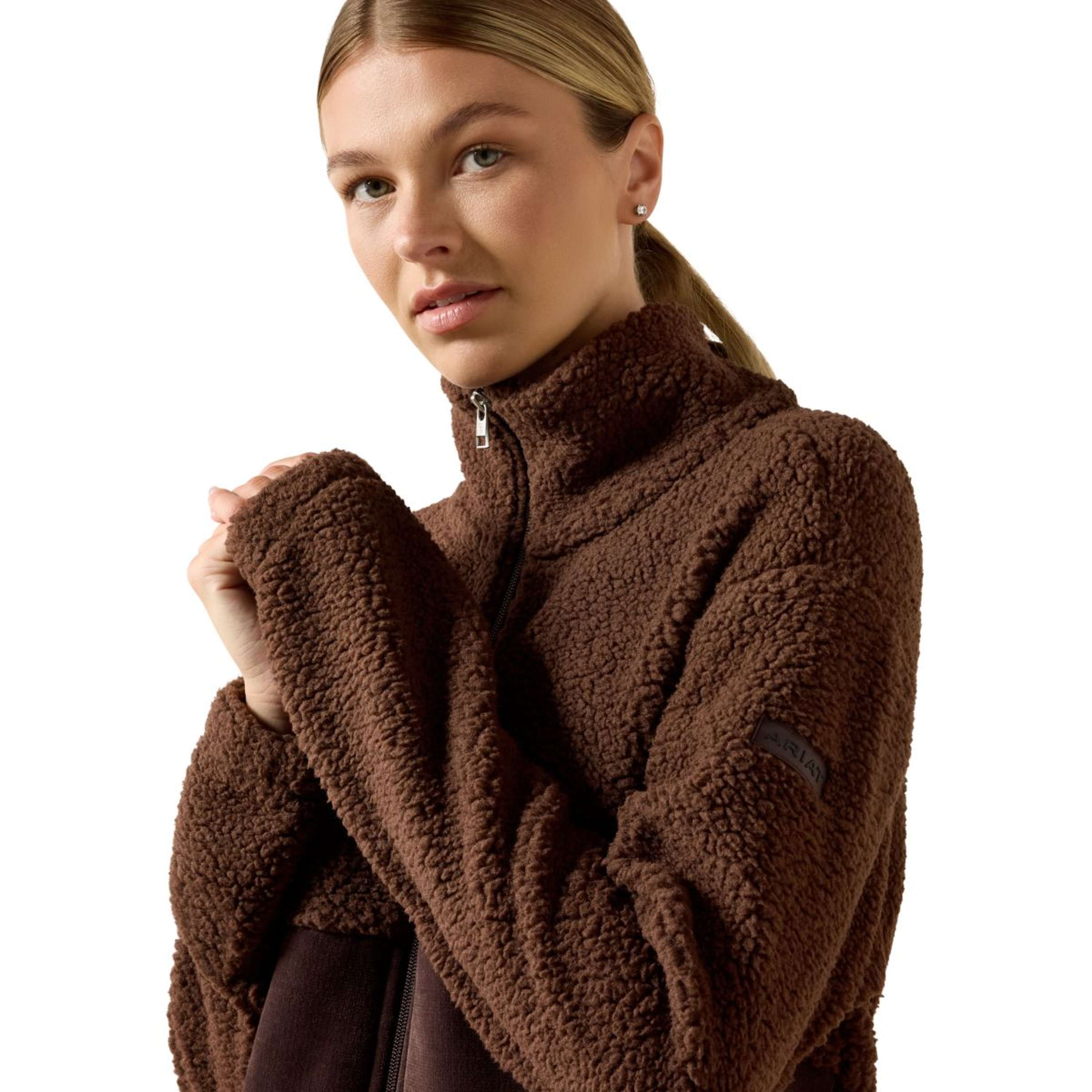 Ariat Felpa con cappuccio e zip Laviolette Donne Chocolate Plum
