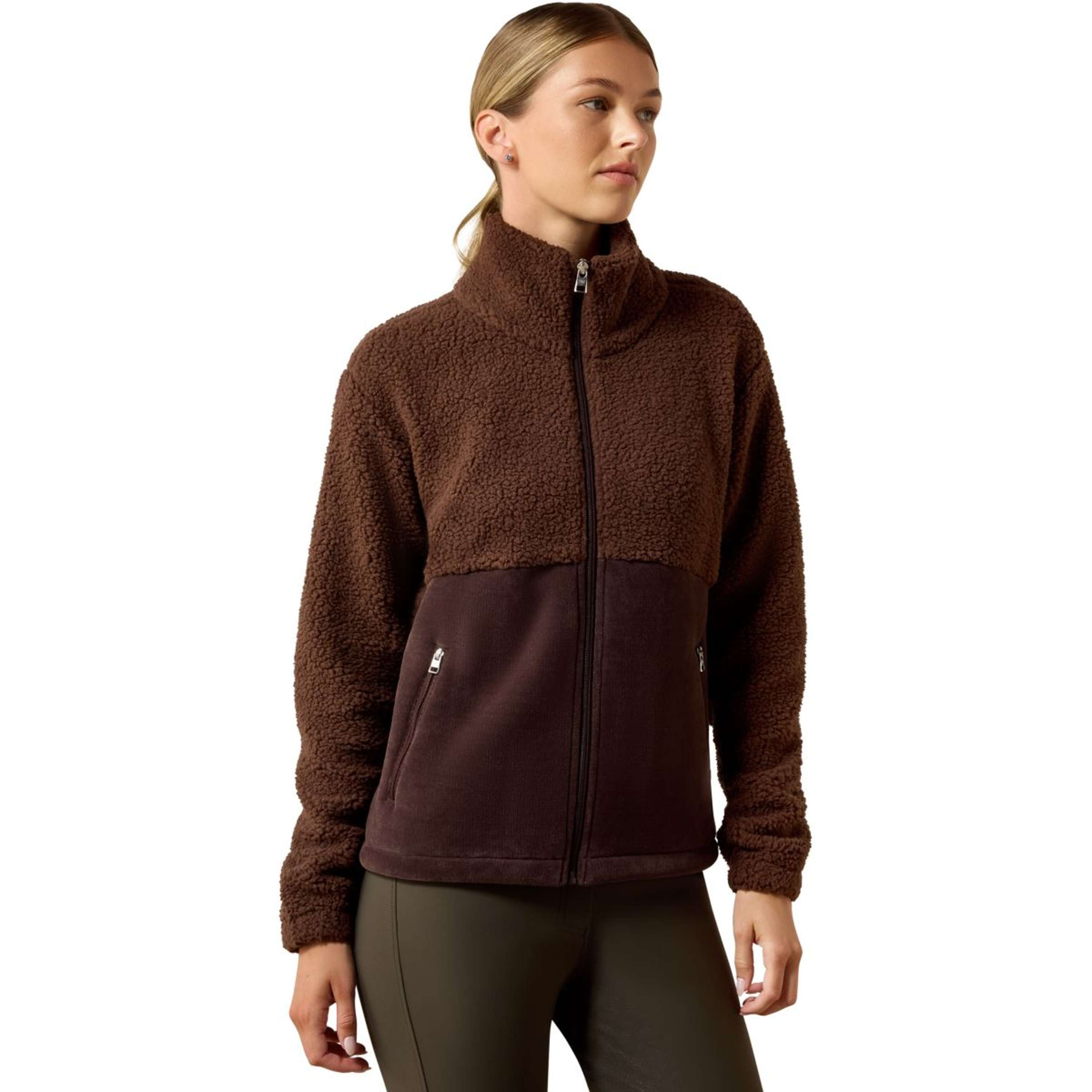 Ariat Felpa con cappuccio e zip Laviolette Donne Chocolate Plum