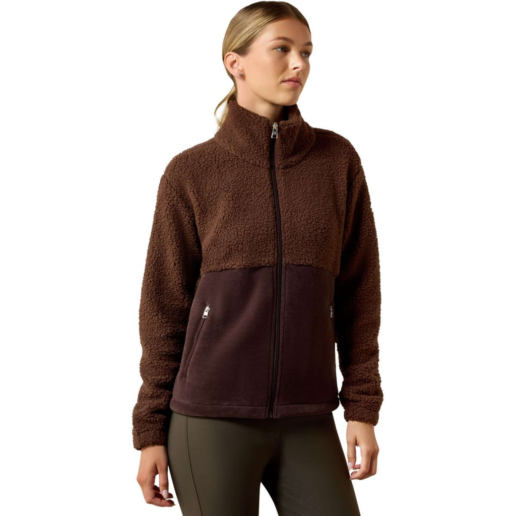Ariat Felpa con cappuccio e zip Laviolette Donne Chocolate Plum