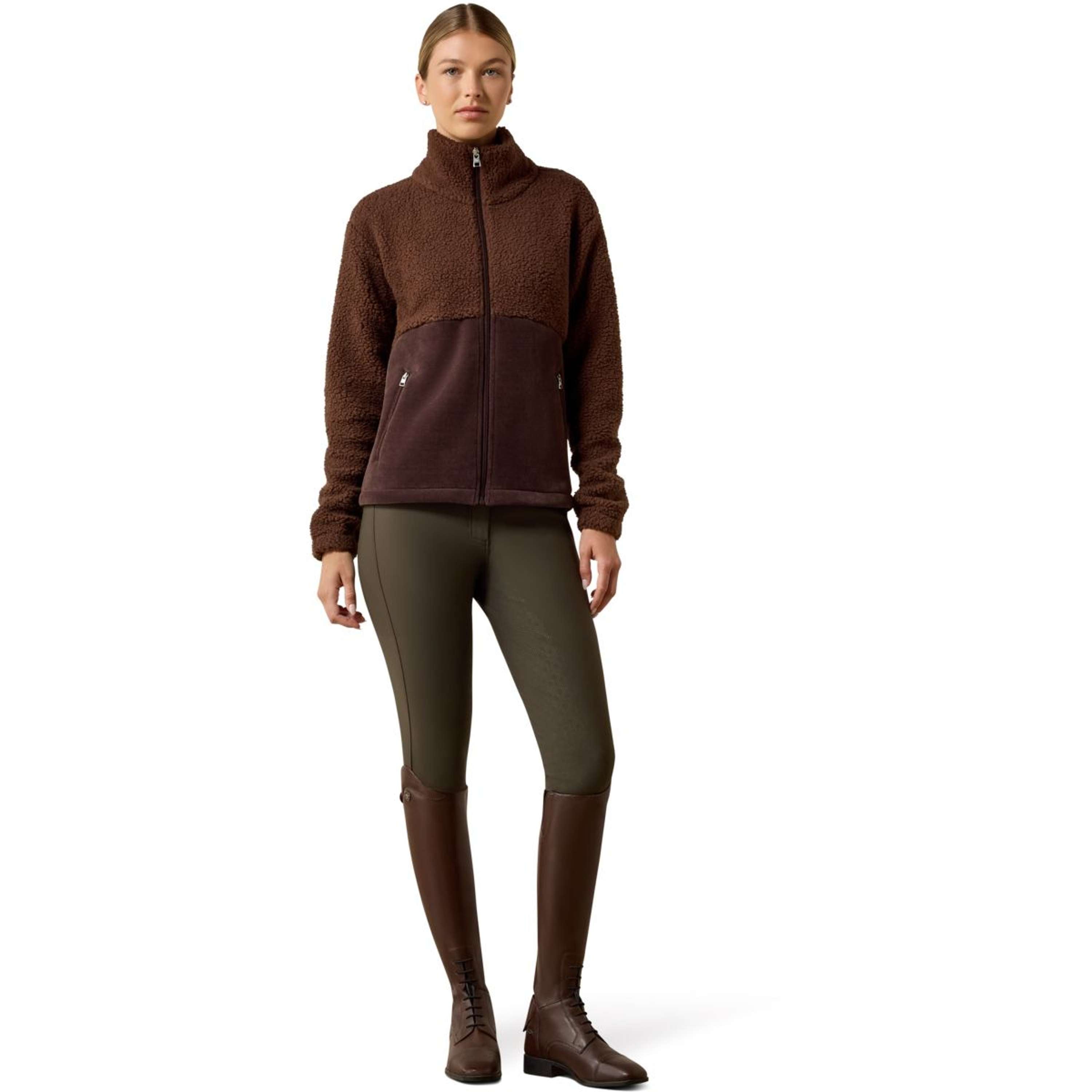 Ariat Felpa con cappuccio e zip Laviolette Donne Chocolate Plum