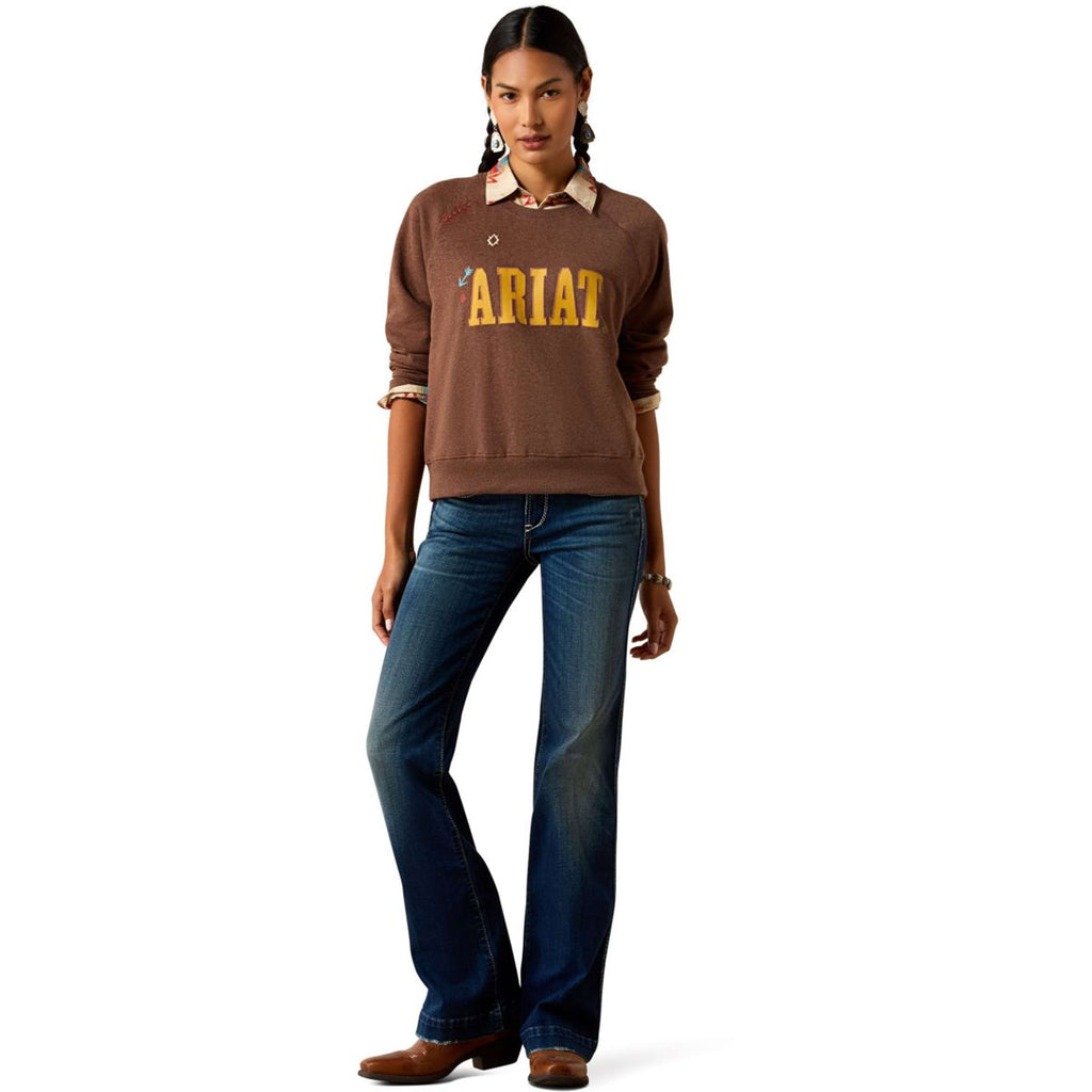 Ariat Maglione Essential Crew Donne Chicory Coffee