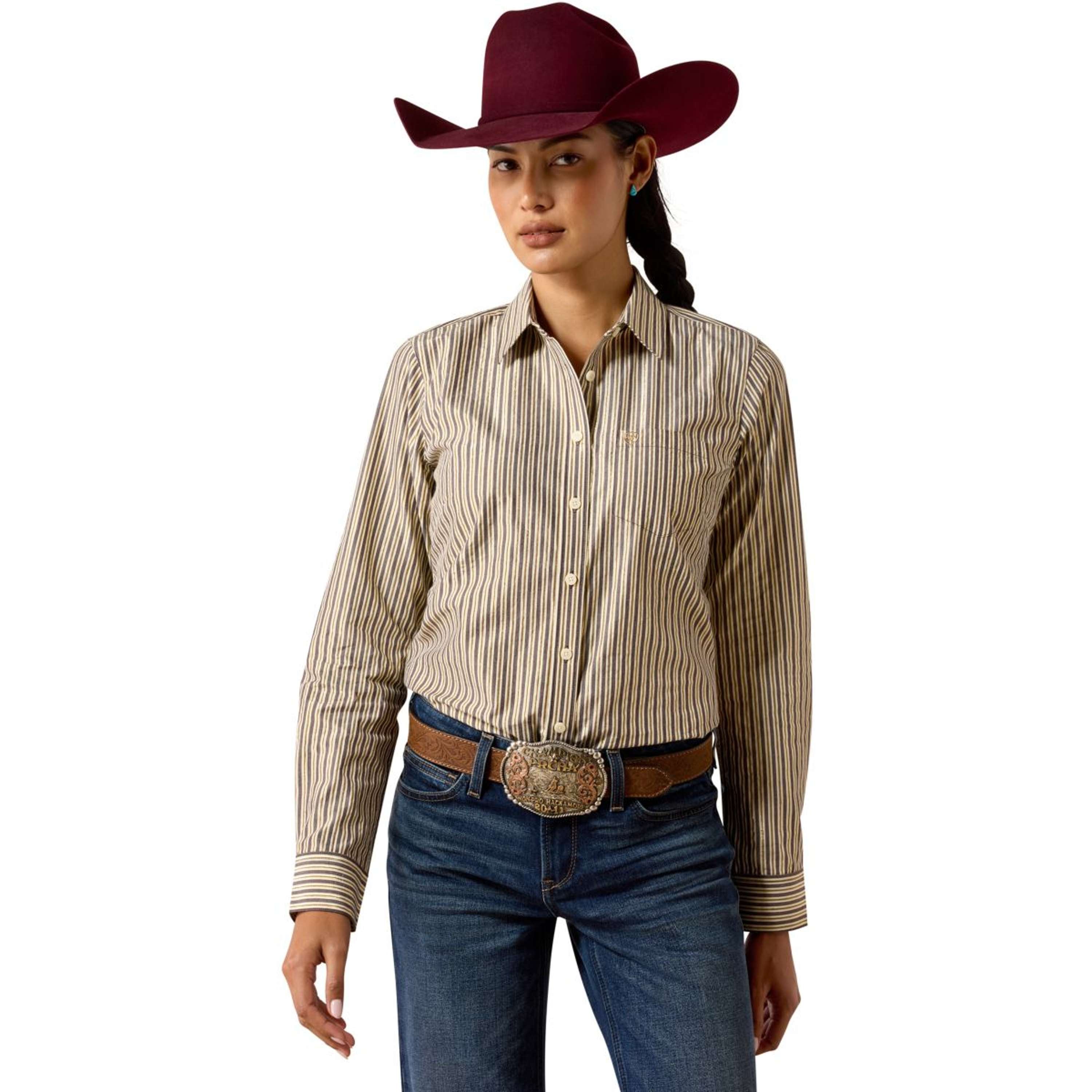Ariat Blusa Kirby Donne Chocolate Plum