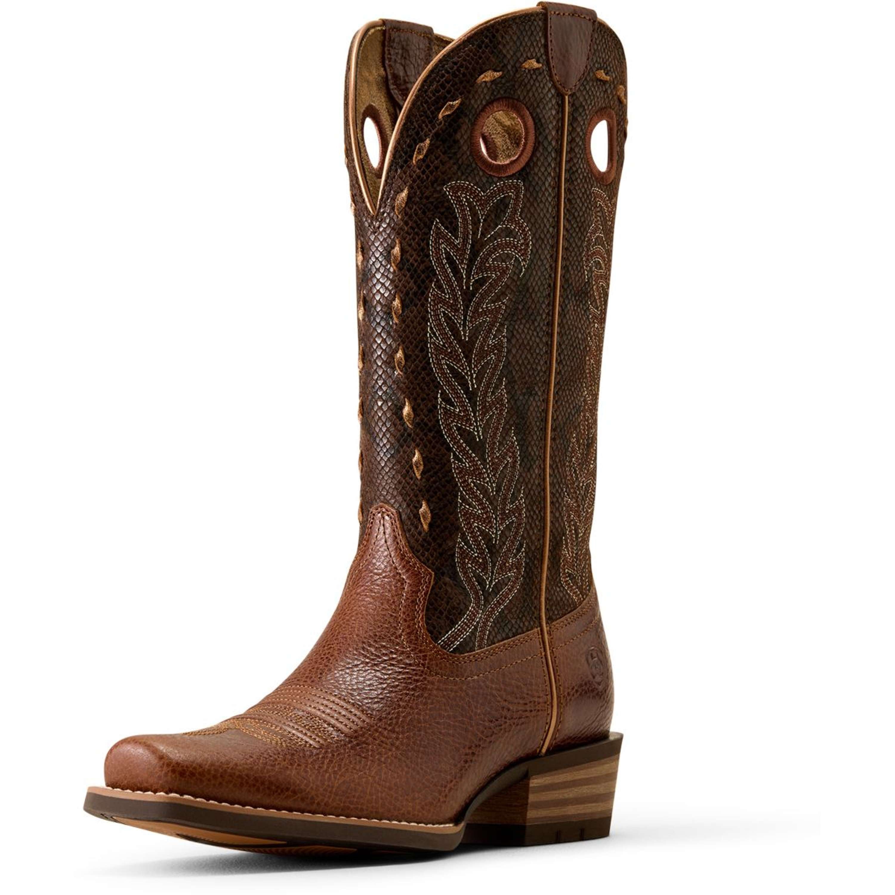 Ariat Stivali Western Lucera NcToe Donne Deepest Tan/Chocolate Snake