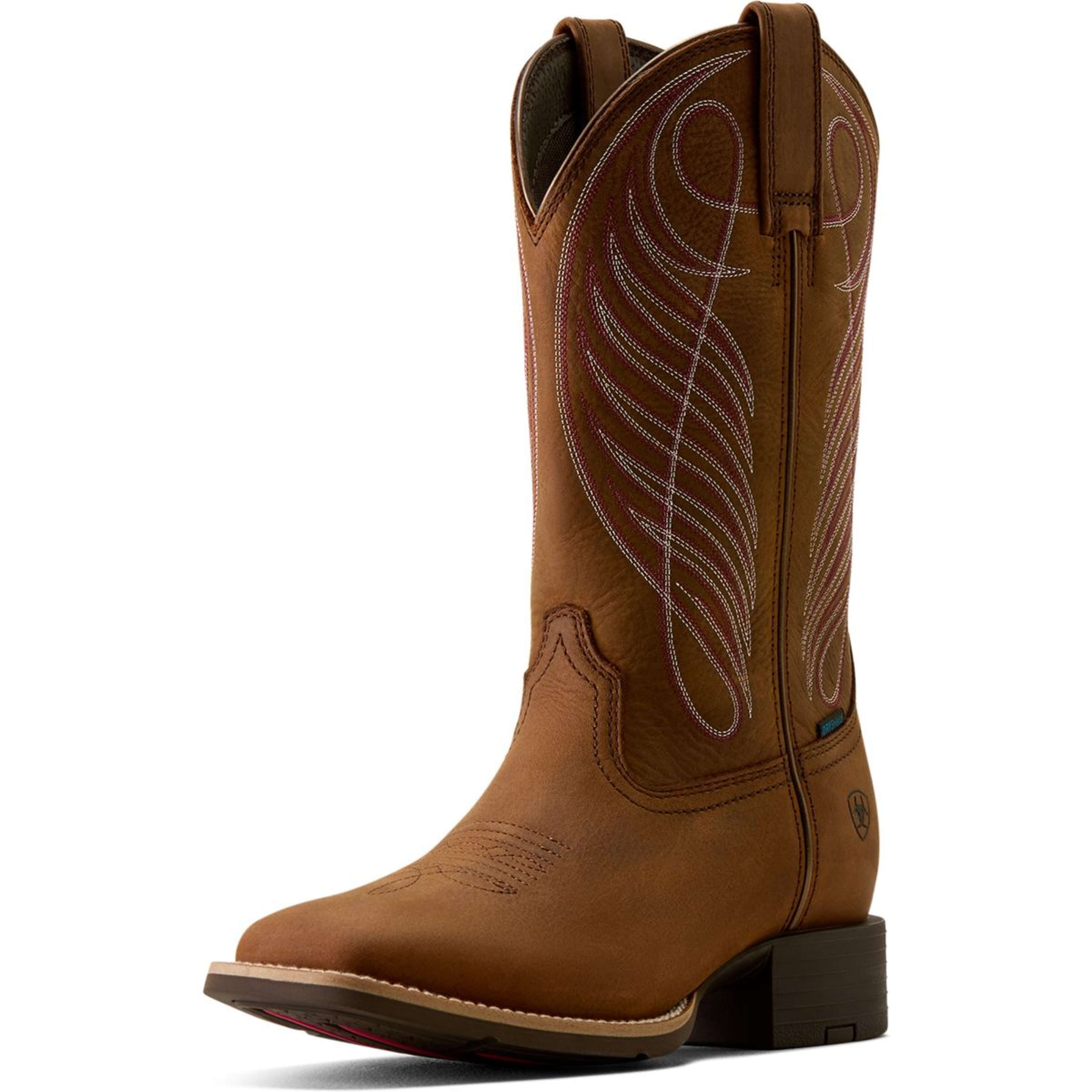 Ariat Stivali Western Round Up H2O Donne Marrone