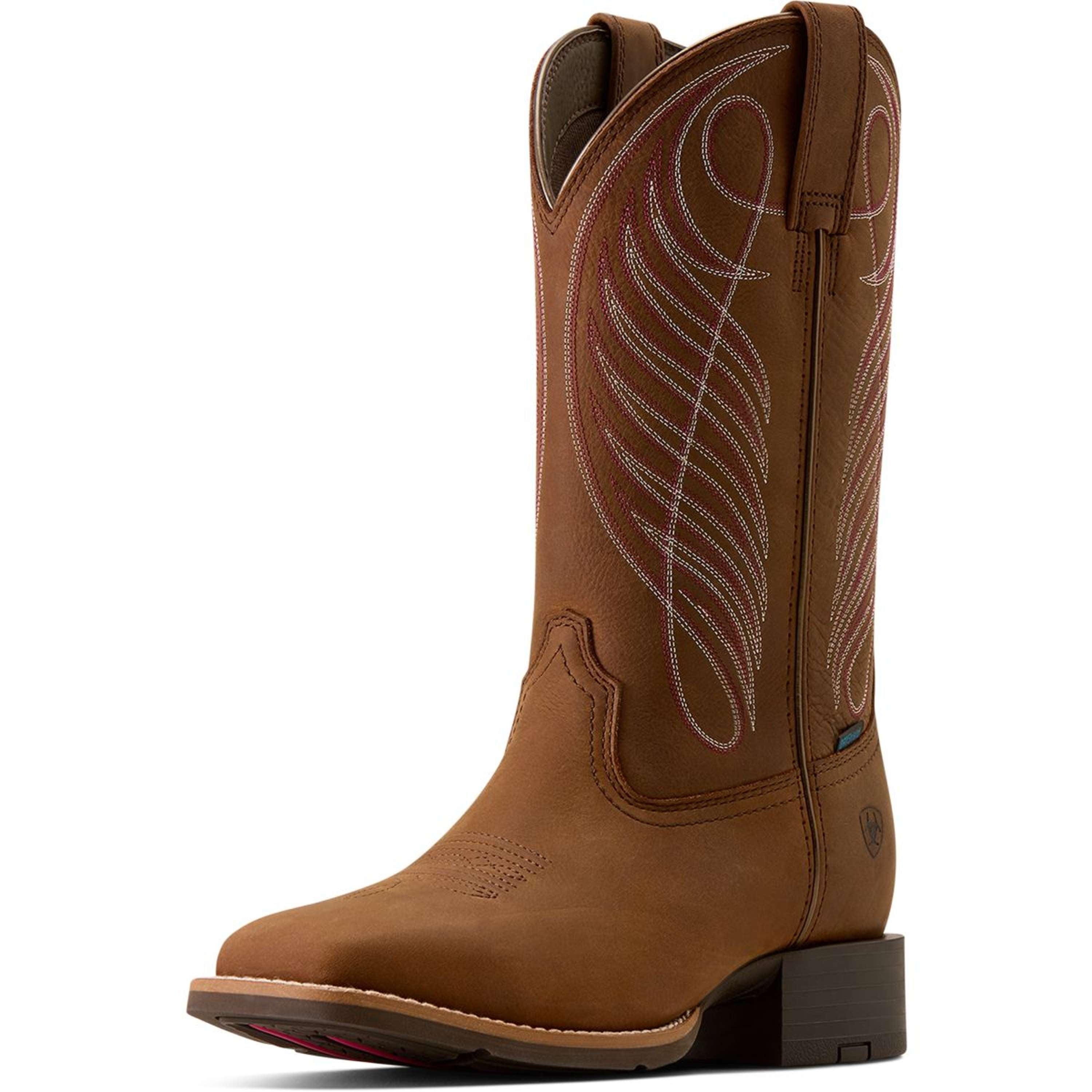 Ariat Stivali Western Round Up H2O Donne Marrone