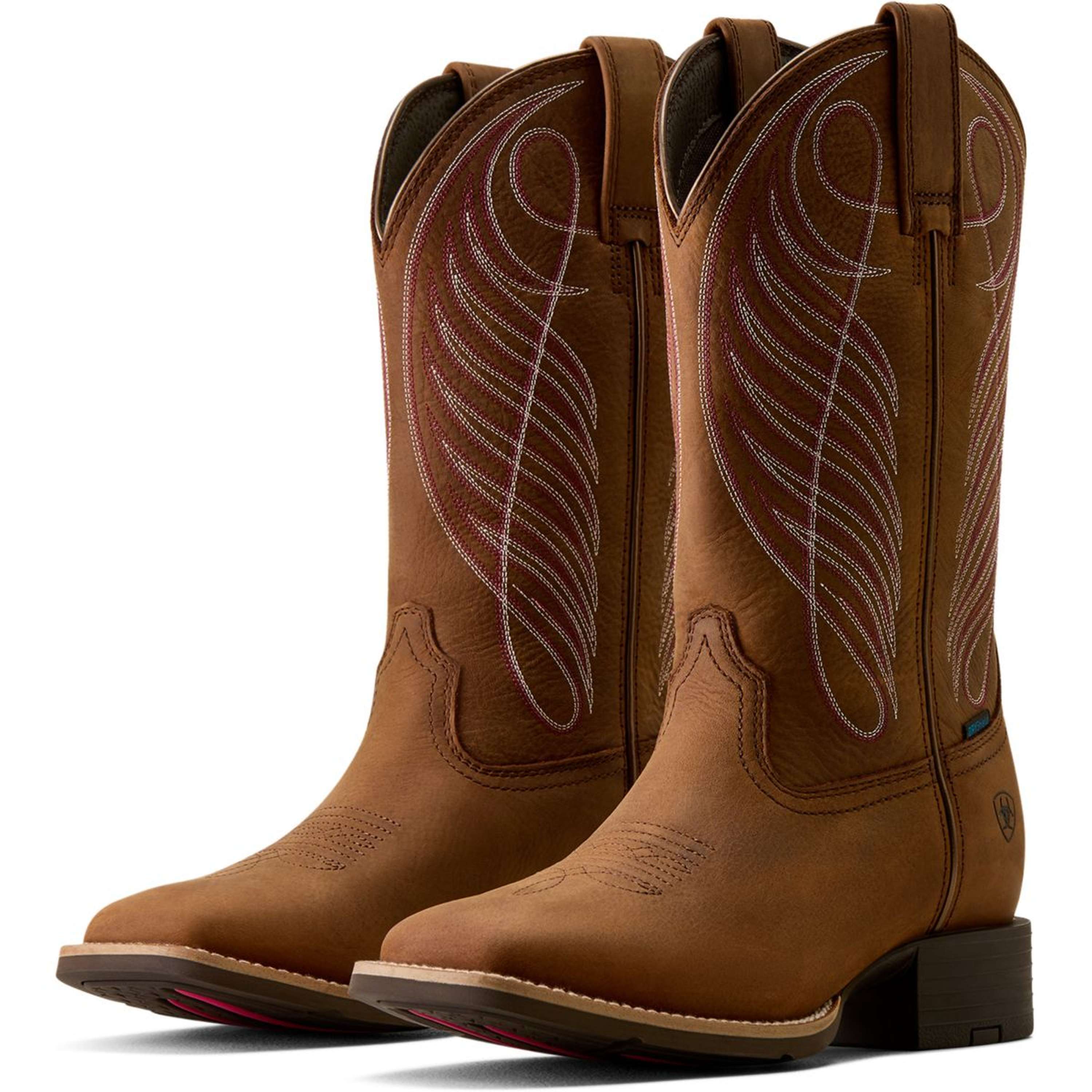 Ariat Stivali Western Round Up H2O Donne Marrone