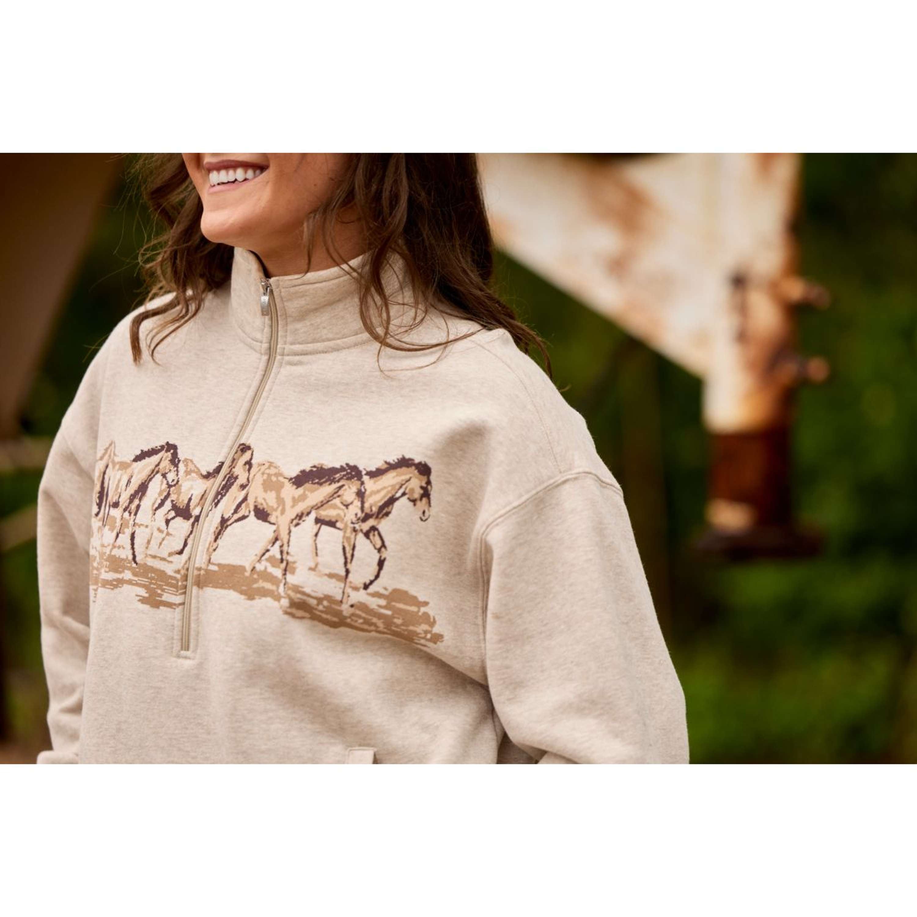 Ariat Maglione Running Wild Donne Farina d'avena