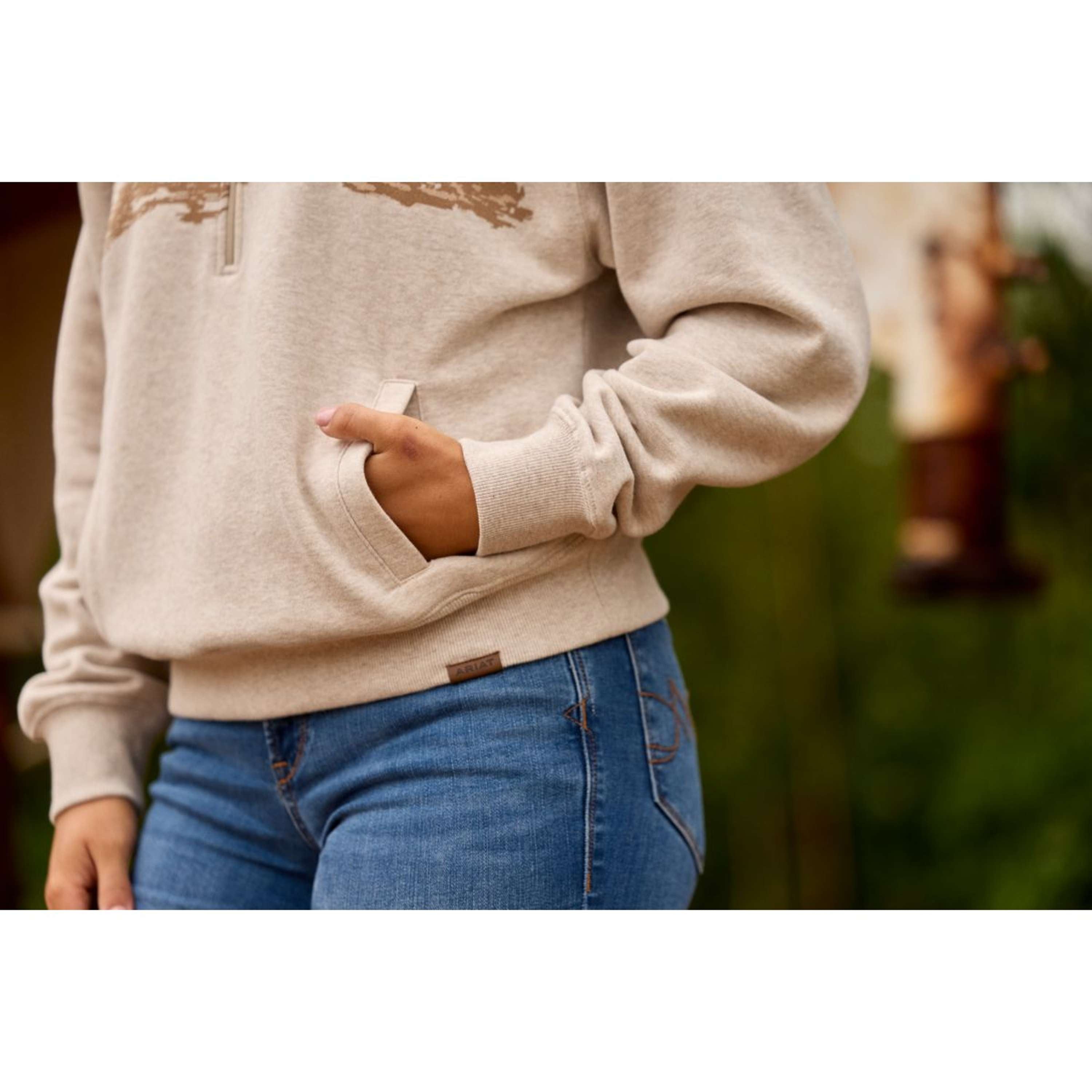 Ariat Maglione Running Wild Donne Farina d'avena