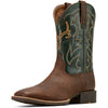 Ariat Stivali Western Sport Outdoor Uomini Brown Oiled/Tack Green