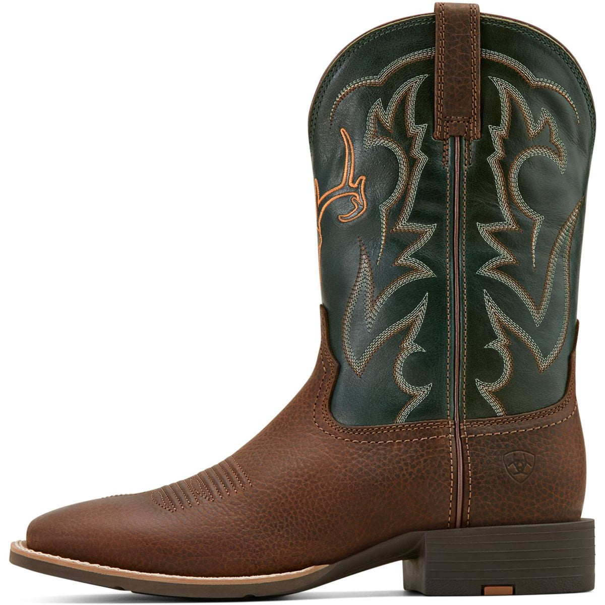 Ariat Stivali Western Sport Outdoor Uomini Brown Oiled/Tack Green