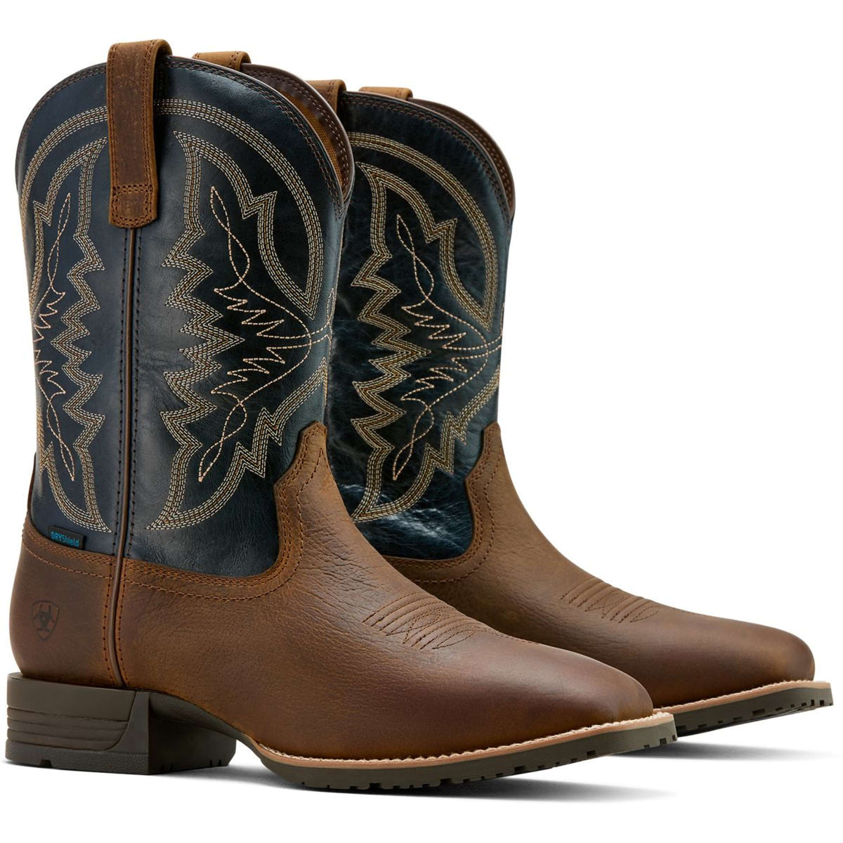 Ariat Stivali Western Hybrid Ranchwork H2O Uomini Tavern Taupe/Dark Denim