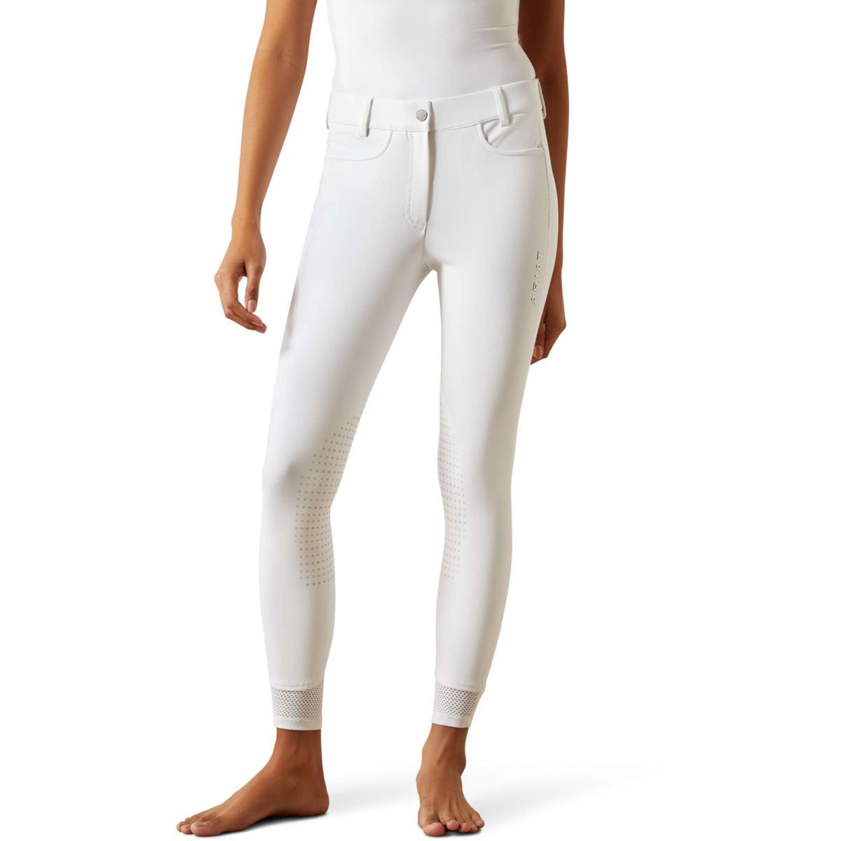 Ariat Pantaloni da Equitazione Tri Factor Show Bianco