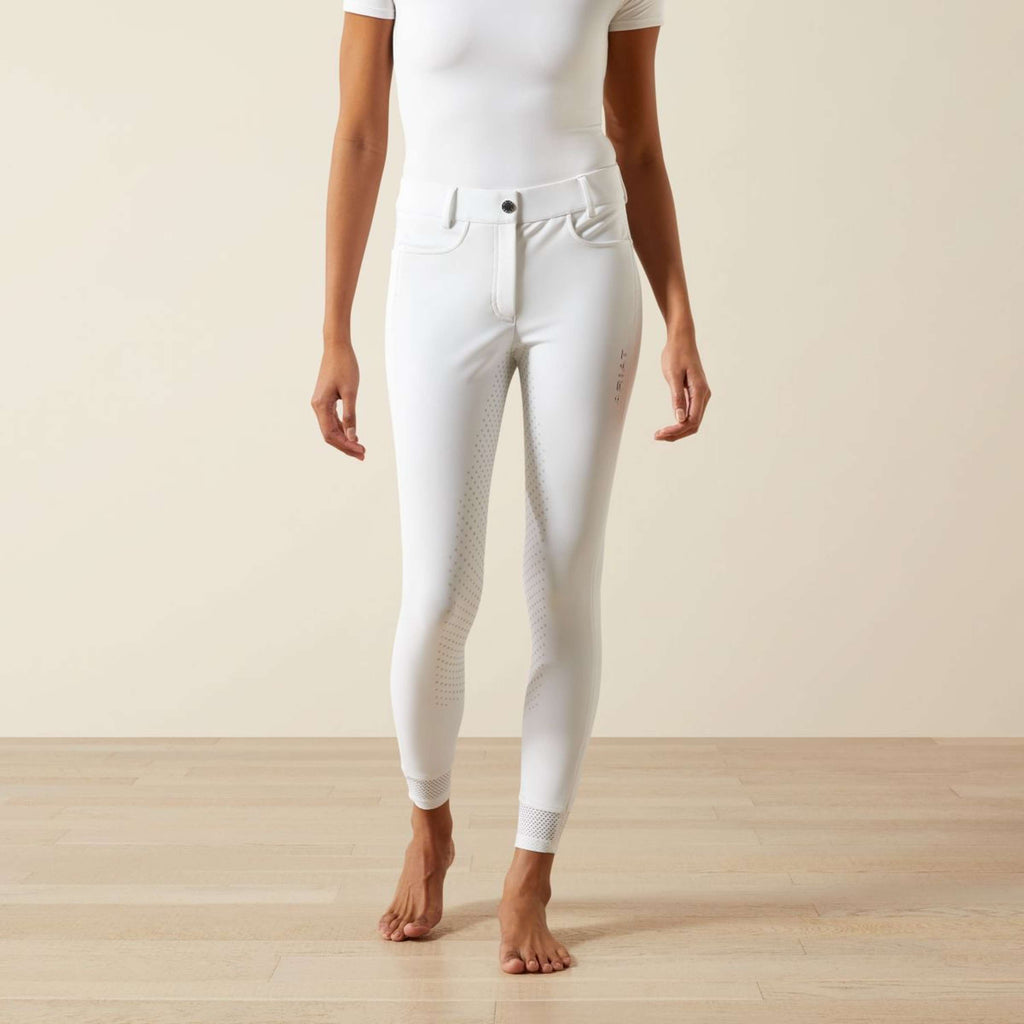 Ariat Pantaloni da Equitazione Tri Factor NT Full Grip Bianco