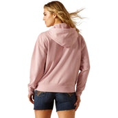 Ariat Felpa con cappuccio e zip Breeze Dry Rose