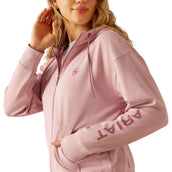 Ariat Felpa con cappuccio e zip Breeze Dry Rose