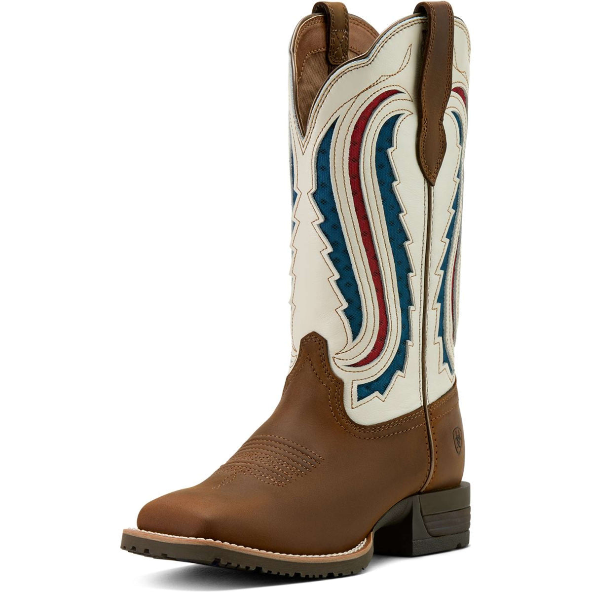 Ariat Stivali Western Hybrid Ranchwork Venttek Donne Distressed Brown/Crema