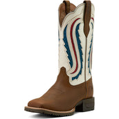 Ariat Stivali Western Hybrid Ranchwork Venttek Donne Distressed Brown/Crema
