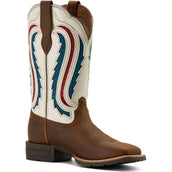 Ariat Stivali Western Hybrid Ranchwork Venttek Donne Distressed Brown/Crema