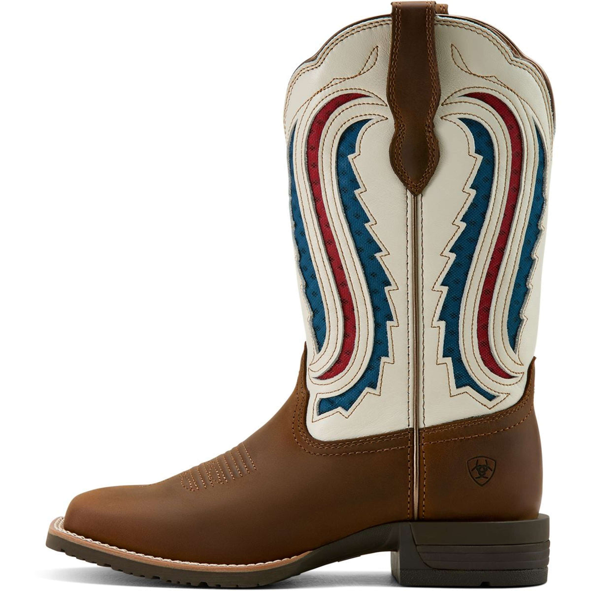 Ariat Stivali Western Hybrid Ranchwork Venttek Donne Distressed Brown/Crema