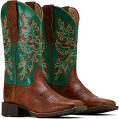Ariat Stivali Western Round Up Stretchfit Donne Arizona Brown/Aged Jade