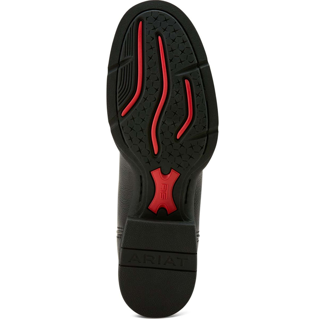 Ariat Stivali Western Round Up Stretchfit Donne Black Deertan/Garnet Emboss