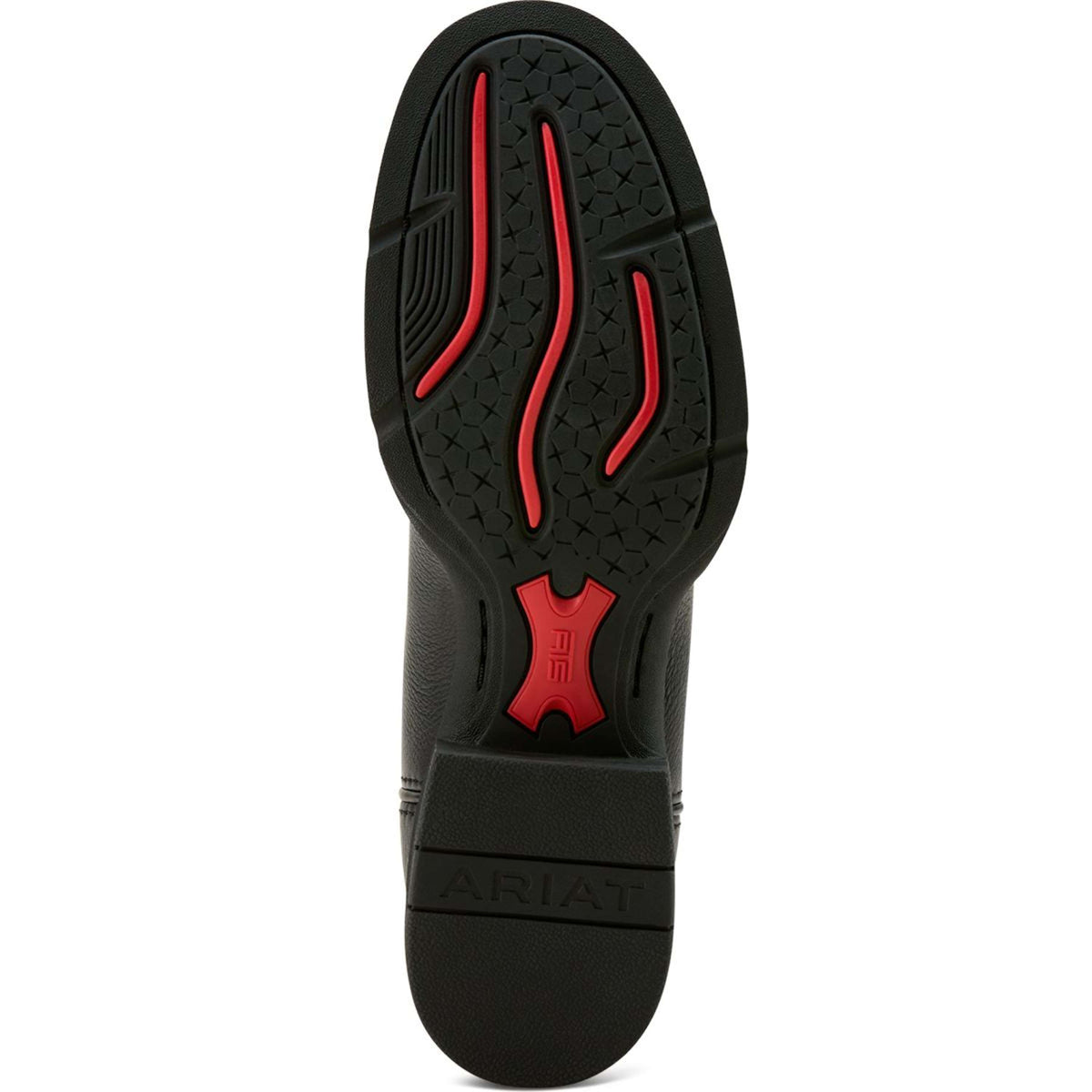 Ariat Stivali Western Round Up Stretchfit Donne Black Deertan/Garnet Emboss