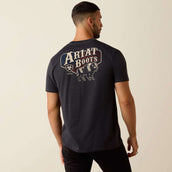 Ariat Maglietta American Bison Tee Uomini Charcoal Heather