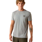 Ariat Maglietta Banner Badge Uomini Grigio