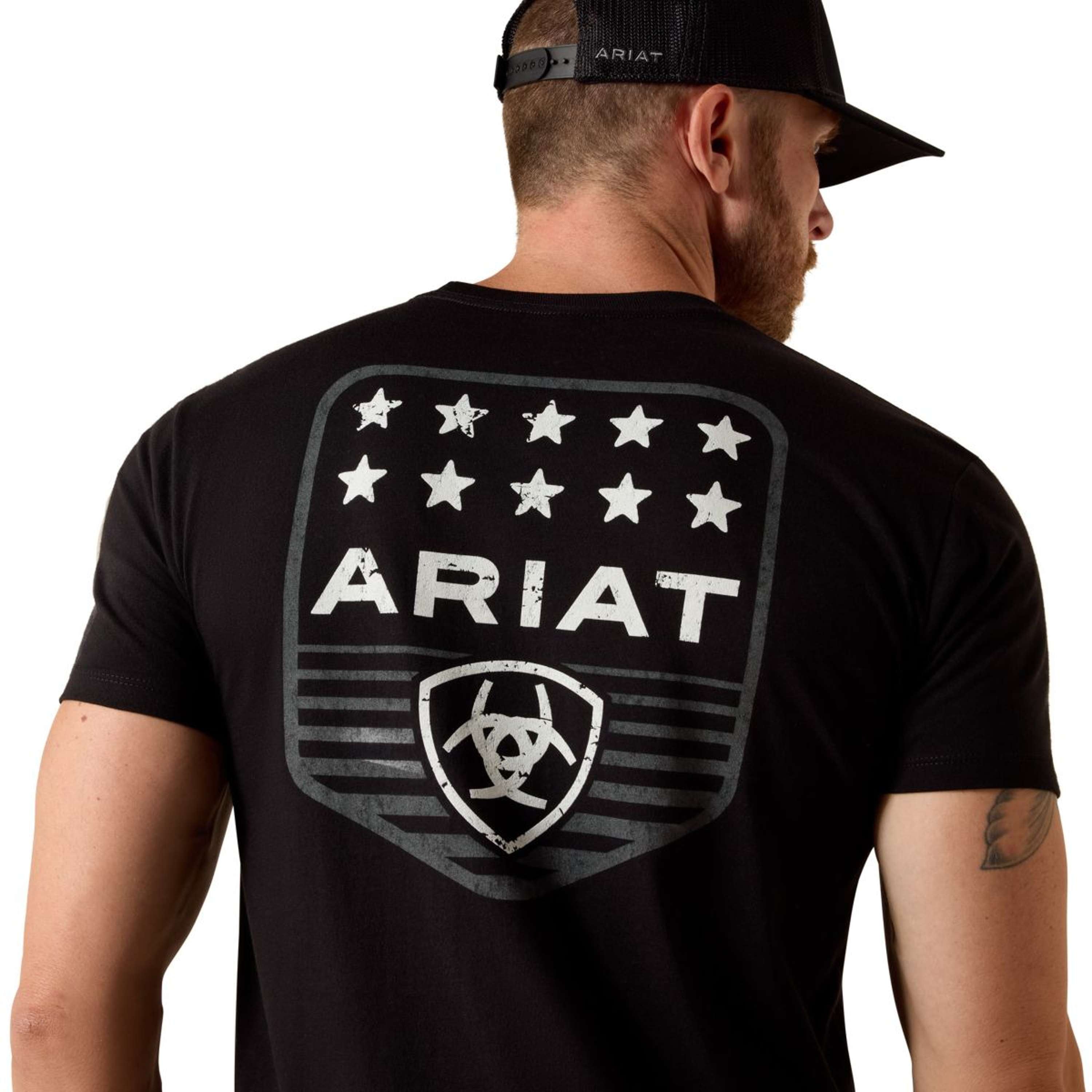 Ariat Maglietta Patriotic Uomini Nero