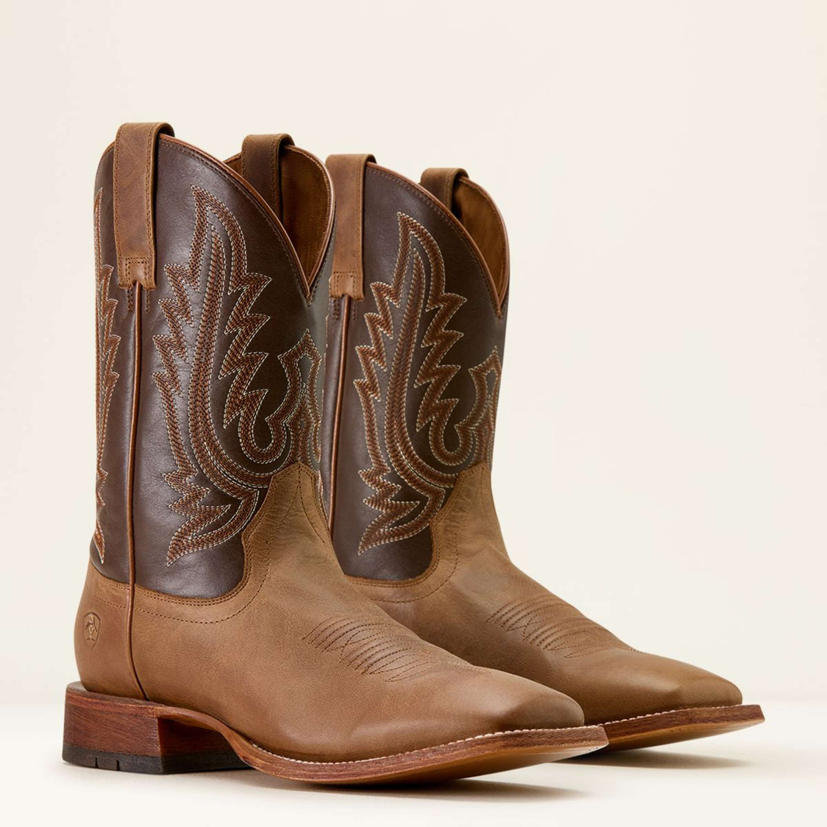 Ariat Stivali Western County Roads Uomini Wheat Tan/Santa Fe Brown
